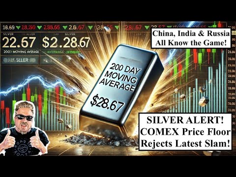 SILVER ALERT! Silver Manipulation PROVEN Again as Silver Slam BOUNCES OFF 200 Day MA! (Bix Weir)