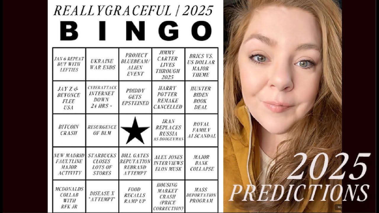 2025 Bingo Card–“Predictions” for 2025